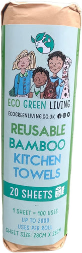 Reusable Bamboo Kitchen Towels - EcoGreenBusiness