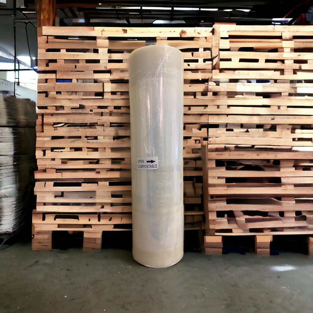 100% Compostable Pallet Wrap 45cm x 200m - the first! - EcoGreenBusiness