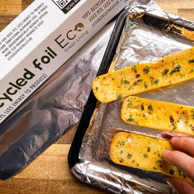 100% Recycled Aluminium Foil - 30cm x 10m - EcoGreenBusiness