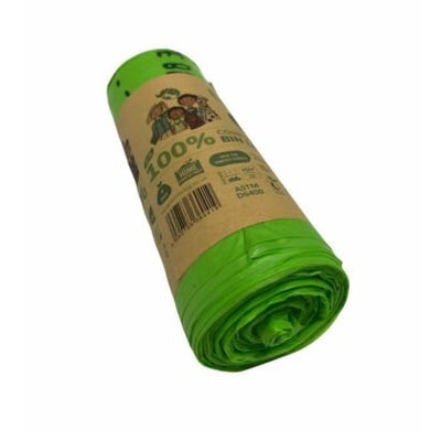 10L Compostable Waste Bags | 1 Roll of 18 Bags | Eco Green Living - EcoGreenBusiness