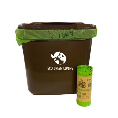 10L Compostable Waste Bags | 1 Roll of 18 Bags | Eco Green Living - EcoGreenBusiness