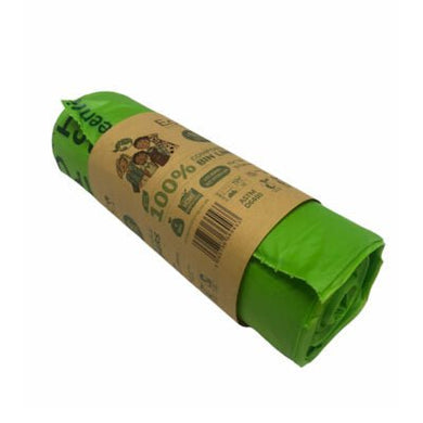 60L Compostable Waste Bags | 1 Roll of 10 Bags | Eco Green Living - EcoGreenBusiness