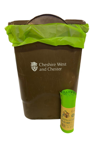 60L Compostable Waste Bags | 1 Roll of 10 Bags | Eco Green Living - EcoGreenBusiness
