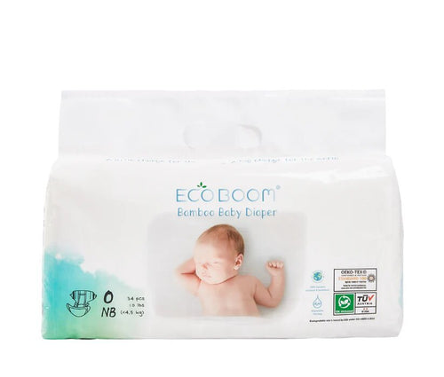 Bamboo Baby Nappies Pack of 34 – New-born - EcoGreenBusiness